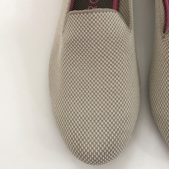 ROTHY’S The Loafer Round Toe Slip On Linen Double Stitch Cream Women's Size 9.5 - Picture 4 of 16